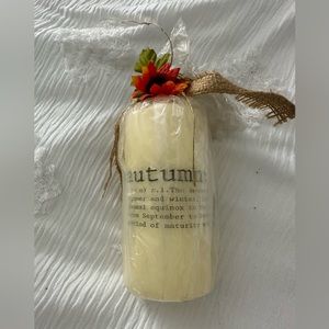 Fall Autumn Candle thanksgiving decoration
